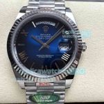 ARF Super Replica Rolex Gain Weight Blue Ombre Dial Day-Date II Swiss 3255 Watch 